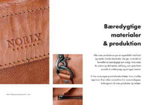 Norly Denmark, flyers, minimalistisk, nordisk design bagside