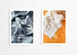 Flyers lavet for Milla Billa, der bruges som takkekort ved ordrer.