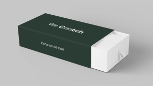 We Caatch æske mockup